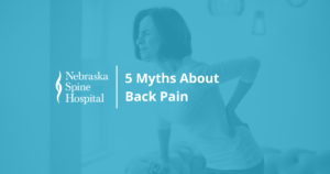 Woman expressing back pain 5 Myths About Back Pain